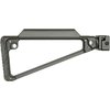 The Midwest Industries Triangle Side Folding Stock features a heavy-duty mechanism, rigid aluminum design, and 5 QD sling attachments for versatility and comfort.