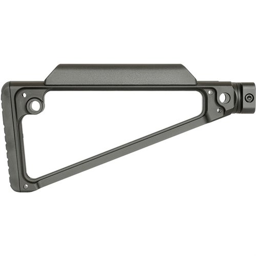 The Midwest Industries Triangle Fixed Stock offers a rigid design, 5 QD sling attachments, and enhanced comfort with a polymer cheek piece and rubber butt pad.