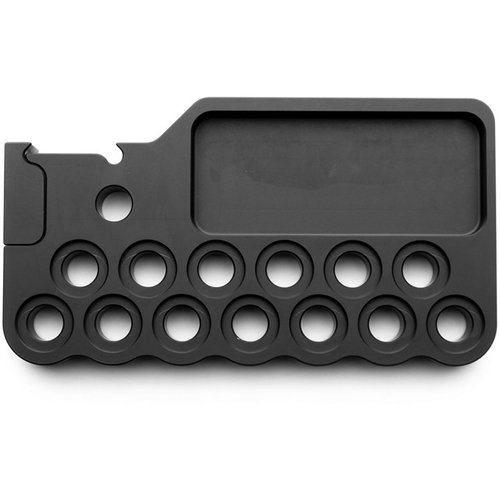 The ZERO Storage Block offers an organized solution for your tools and parts, featuring a dedicated torque wrench hole, magnet for extra tools, and ambidextrous design.