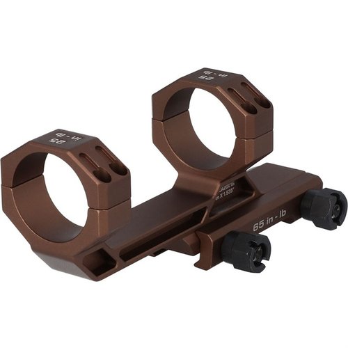 The ALPHA-MSR 1.535" Scope Mount features durable steel construction, epoxy powder coating for protection, and a secure fit for 30mm or 34mm scopes.