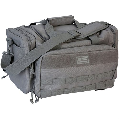 The Tactical Basic Range Bag offers quick access to shooting gear, durable polyester construction, ample storage, and MOLLE webbing for versatile organization.