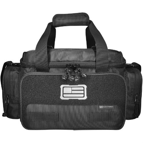 The 1680D Tactical Range Bag offers durability, ample storage with slip pocket organization, MOLLE webbing, and a padded strap for easy transport on your range days.
