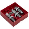 The LEE Precision 22 ARC Pacesetter 3-Die Set includes a Full Length Sizing Die, Bullet Seating Die, and Factory Crimp Die, perfect for all 7/8"-14 presses.