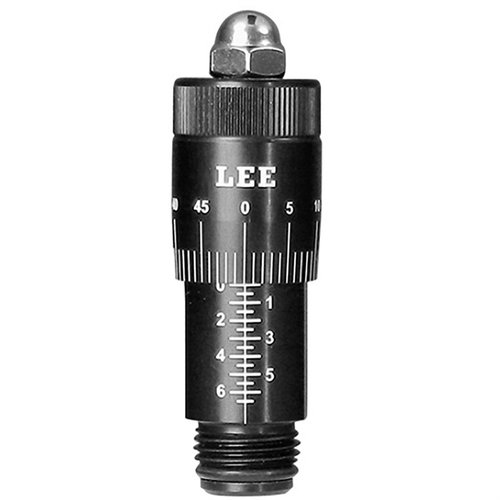 Upgrade your Lee bullet seating die with the infinitely adjustable Micrometer Adjust Screw for precise depth control, smooth adjustments, and easy transfer between dies.