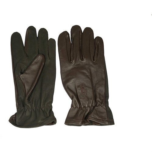 Experience superior firearm gripping with BOB ALLEN Digital Palm Shooting Gloves, featuring moisture-resistant Cabretta leather and a secure elastic wristband.