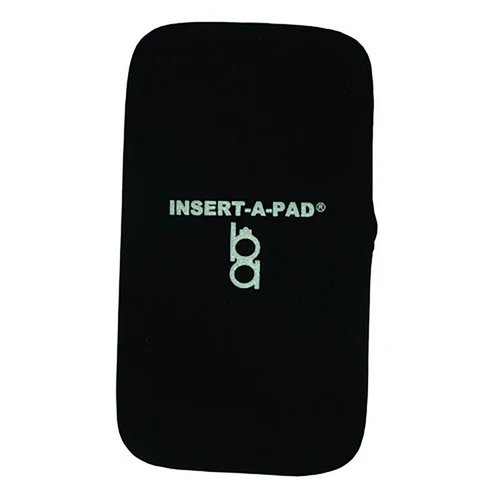 The BOB ALLEN INSERT-A-PAD in black features a high-density neoprene design, easily attaches to garments with a safety pin, and fits Insert-A-Pad pockets.