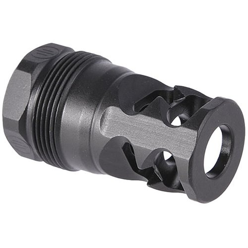 Enhance shooting with the PWS FRC 2-Port Compensator, offering superior recoil management, effective flash suppression, and compatibility with suppressors.