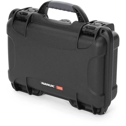 The NANUK 909 Hard Case offers waterproof protection, a lightweight NK-7 resin shell, and customizable storage for firearms and gear, all backed by a lifetime warranty.