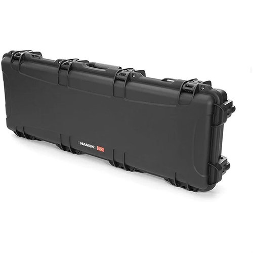 The NANUK 990 case offers waterproof, indestructible protection for your AR-15 or shotgun, featuring TSA locks, ergonomic handles, and a lifetime warranty.