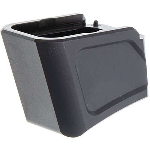 Enhance your Glock with the TYRANT CNC MKI +5/4 Magazine Extension, adding 6 rounds of 9mm, quick tool-free installation, and improved grip for faster reloads.