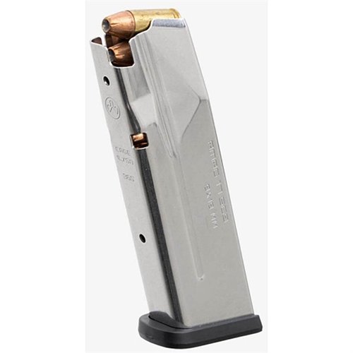 The MAGPUL AMAG SG9 17-round magazine for SIG P365 features a corrosion-resistant stainless-steel body, high-visibility follower, and easy maintenance design.