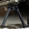 The Magpul MOE QD Bipod for M-LOK offers quick, tool-free installation, lightweight design, adjustable legs, and versatile rubber feet for stable shooting.