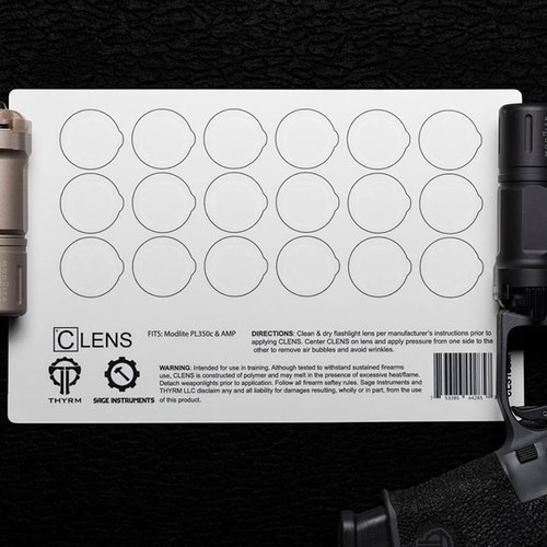 Protect your flashlight and weapon light lenses with CLENS Protectors, ensuring optimal brightness during shooting sessions by easily removing dirt and debris.