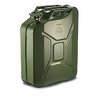 Store fuel securely with the Military Style Jerry Can, featuring a spill-proof lid, durable enamel coating, and included nozzle for easy pouring.