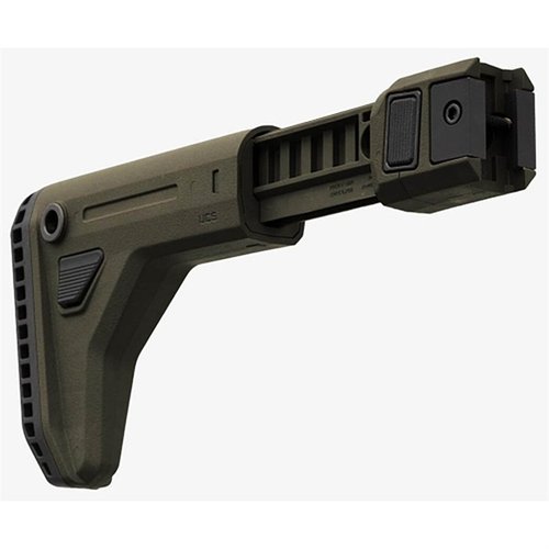 The Magpul UCS Adjustable Carbine Stock offers extreme adjustability, compatibility with various firearms, and customizable cheek risers for optimal shooting comfort.
