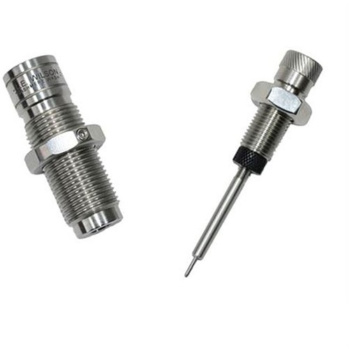 The L.E. Wilson 25 Creedmoor Bushing Full Length Sizing Die offers adjustable neck tension, durable heat-treated steel, and interchangeable bushings for precision reloading.