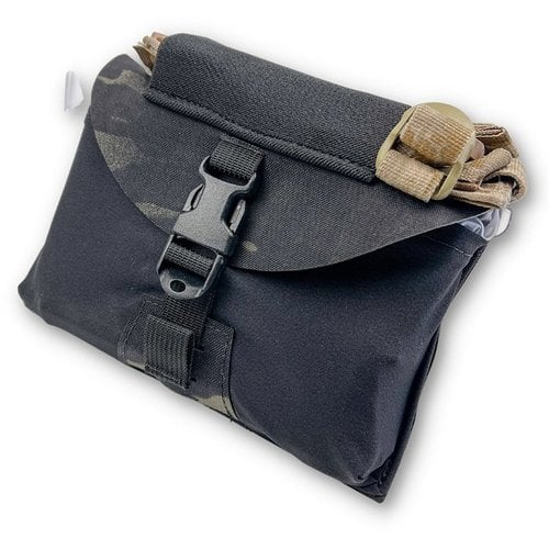 The GBRS Group IFAS Pouch features MOLLE compatibility, a 4" tourniquet sleeve, and a durable design for rapid medical gear deployment in emergencies.
