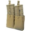 The GBRS Group Double Rifle Magazine Pouch offers MOLLE/BELT compatibility, bungee retention, and a smooth draw for most standard AR-15/AK-47 magazines.