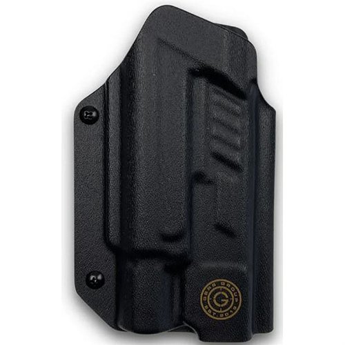 The GBRS Group X PRIORITY 1 OWB Holster offers adjustable retention, open muzzle for threaded barrels, and optics cut compatibility for Glock 9mm/.40 with SureFire X300U.