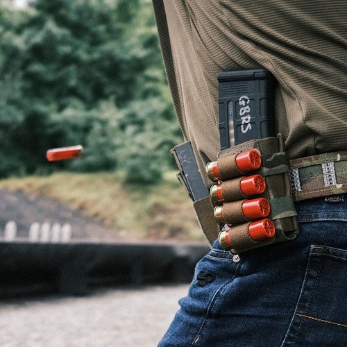 The GBRS Group Shotgun Shell Sleeve offers lightweight, durable storage for shotgun shells, ensuring quick access and smooth reloading with positive shell retention.