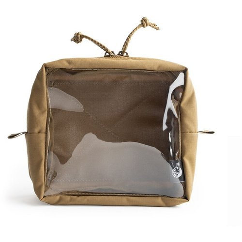 The Pouch Somewhere by Spiritus Systems features a clear vinyl front for easy visibility, a full hook back for versatile attachment, and is perfect for organizing your gear.