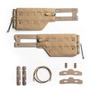 The SPIRITUS SYSTEMS Reactive Molle Tubes Cummerbund offers flexible support, adjustable fit for most body types, and compatibility with MOLLE pouches.