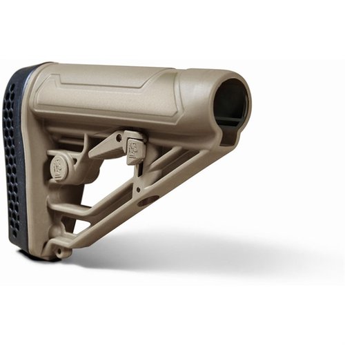 Upgrade your AR15/AR308 with the EX Performance Adjustable Stock featuring rapid adjust lever, durable polymer, and integrated QD swivel for versatile mounting.