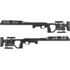 The KRG C-4 Monolithic Chassis offers tool-less adjustments, a rigid aluminum frame, and compatibility with AICS/AW magazines for ultimate shooting precision.