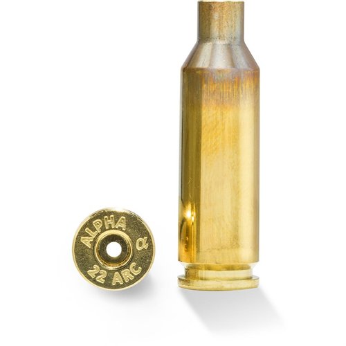 Experience superior performance with Alpha Munitions 22 ARC brass, optimized for .22 caliber, offering durability and accuracy for long-range shooting and hunting.