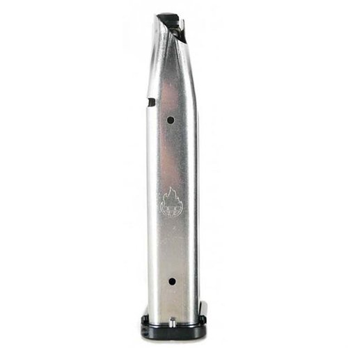 Experience high performance with Atlas Gunworks 9mm Luger magazines, featuring a 23-round capacity, stainless steel tube, and compatibility with popular pistols.