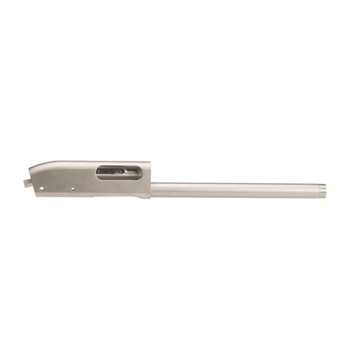 Upgrade your Remington 870 Marine Magnum with this authentic 12 Gauge receiver featuring a brushed nickel finish, guaranteed unused and to factory specs.