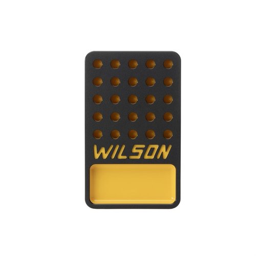 The L.E. Wilson 25-Round Reloading Tray features a durable HDPE design, integrated bullet cup, and a low-profile layout for efficient case handling and organization.