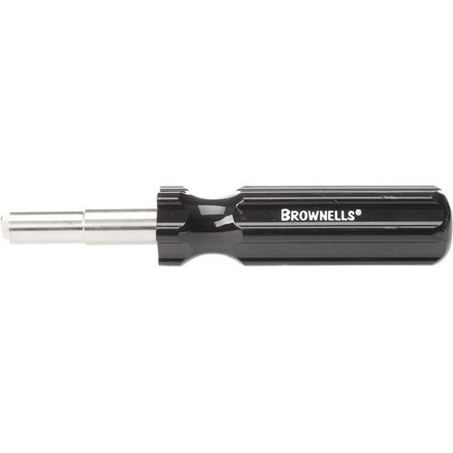 The Brownells AR-15/M-16 Bolt Carrier Scraper effectively removes stubborn carbon buildup without damaging the bolt carrier, ensuring reliable firearm function.