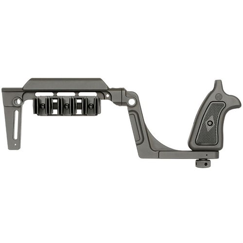 Enhance your Taurus Judge with the Bounty Hunter Brace, offering stability, comfort, ambidextrous design, and easy takedown for transport.