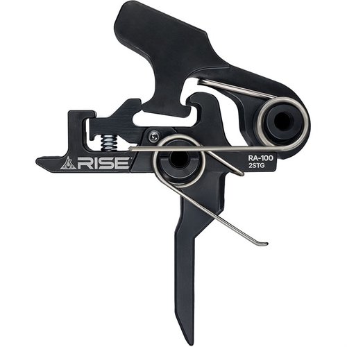 The RISE ARMAMENT RA-100 Flat Trigger offers smooth 2-stage operation, rugged reliability, and easy installation, all at an affordable price for AR-15 and AR-10 platforms.