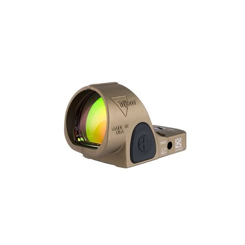 The Trijicon SRO offers a large field of view, crisp 1.0 MOA dot, 8 brightness settings, and durable 7075 aluminum housing, perfect for enhanced accuracy.