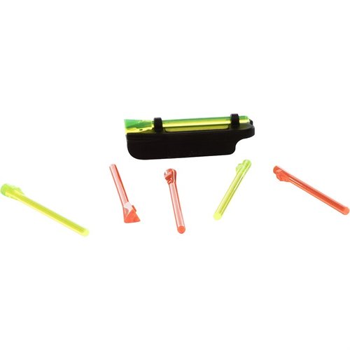 Enhance your accuracy with the HI-VIZ Front Sight Kit for Remington 870/1100, featuring interchangeable fiber-optic LitePipes for superior visibility in any condition.