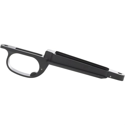 Upgrade your Remington 700 Alpha One with this genuine OEM Bottom Metal, featuring lightweight aluminum, black anodized finish, and precise fit for reliable performance.