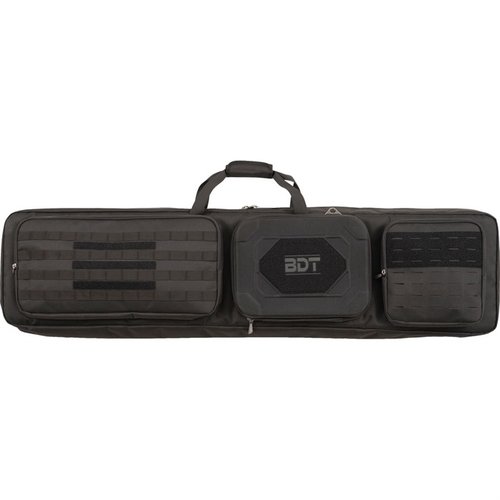 The Bulldog Cases 52" Double Suppressor Tactical Rifle Case offers durable protection, heat-resistant storage for suppressors, and ample space for gear.