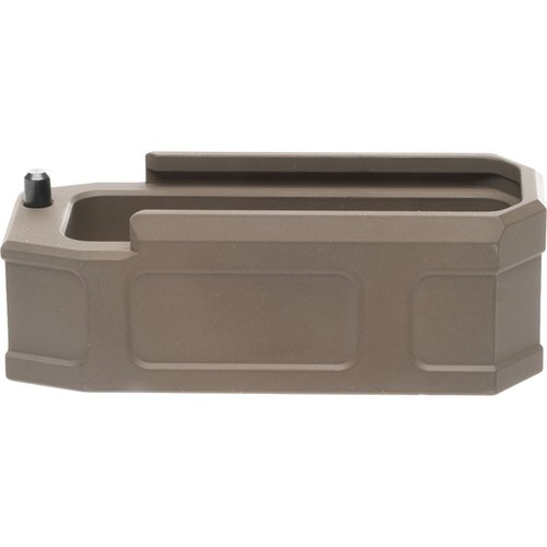 Enhance your Gen M3 PMAG with the Pylon Syndicate MXP +5 extension, tool-free installation, lightweight aluminum, and increased capacity for reliable performance.