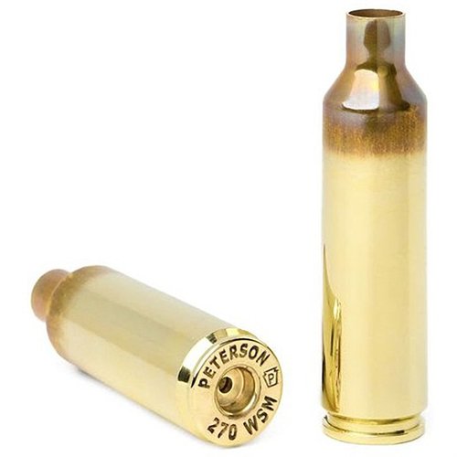 Experience unmatched precision and durability with Peterson Cartridge 270 WSM Brass, featuring match-grade uniformity, heat-treated strength, and consistent ignition.