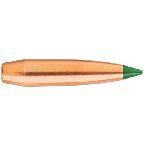 Sierra Tipped GameKing 6.5mm bullets offer enhanced expansion and deep penetration, ideal for hunting a variety of game from whitetail to elk with a 1-8" twist.