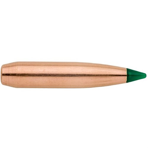 Sierra's Tipped GameKing 6.5MM (0.264") 145gr bullets offer enhanced expansion and deep penetration, perfect for hunting a range of game from whitetail to elk.