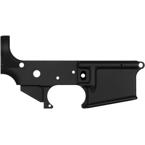 The CMMG Mk4 AR15 Stripped Lower Receiver is precision machined from forged 7075 T6 aluminum, featuring a durable Armor Black Cerakote finish, perfect for your build.
