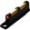 REMINGTON FIBER OPTIC SIGHT ASSEMBLY FOR VENT RIB BARRELS BLACK