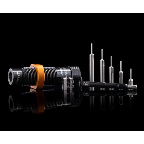 Achieve exceptional concentricity and repeatability with the SAC Modular Sizing Die Kit, featuring customizable neck/shoulder geometry for optimal brass sizing.