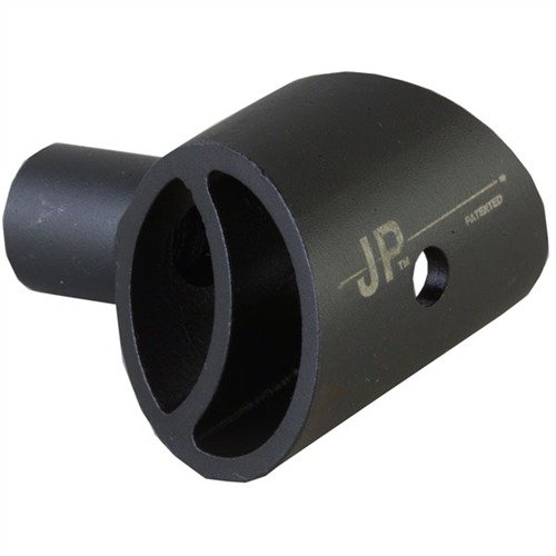 The J P Enterprises AR-15 Recoil Eliminator reduces recoil and muzzle lift, ensuring faster follow-up shots and less shooter fatigue for enhanced accuracy.