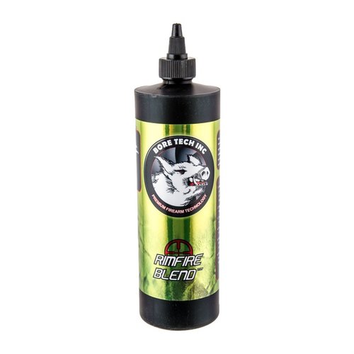 The Bore Tech Rim Fire Blend is a sophisticated solvent that effortlessly cleans your bore, ensuring optimal performance and longevity for your firearms.