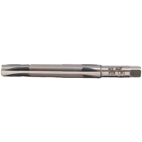 .45 ACP Finisher reamers by Manson Precision ensure precise chambers with M7 steel construction, integral throaters, and solid pilots for exceptional accuracy.