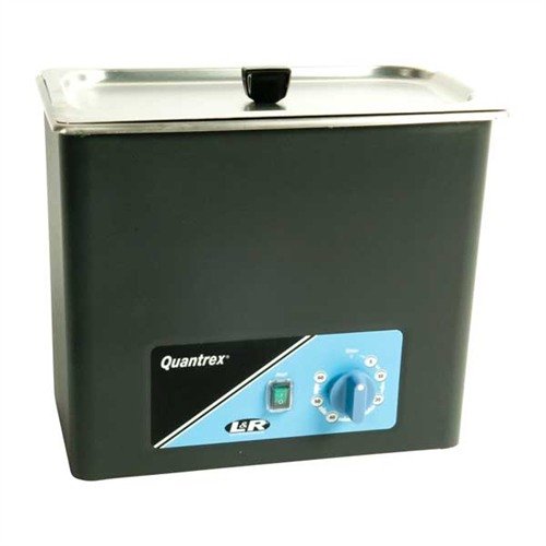 Experience fast, hands-free ultrasonic cleaning with the QUANTREX 210; removes fouling and dirt in 7-10 minutes, perfect for busy gunsmiths.
